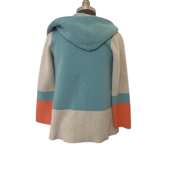 Anthropologie Field Flower Alpine Colorblock Sweater Coat Cardigan - Picture 7 of 8